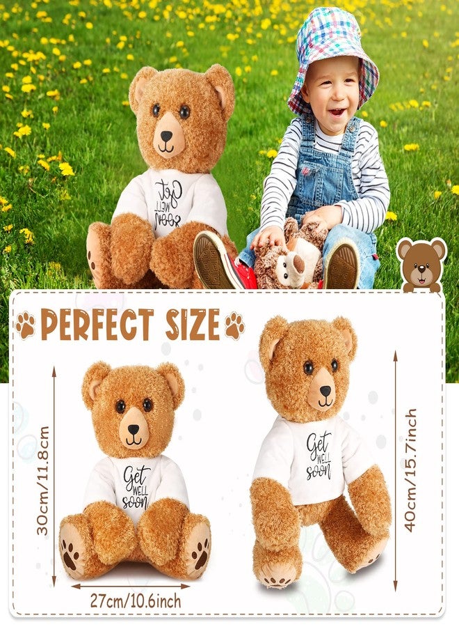 Chalyna Get Well Soon Bear 16 Inch Love Stuffed Bear Plush Toy Heart Stuffed Animals Plush for Girlfriend Romantic Birthday Wedding Anniversary Presents - Image 2